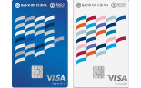 中銀崇光Visa卡 卡面