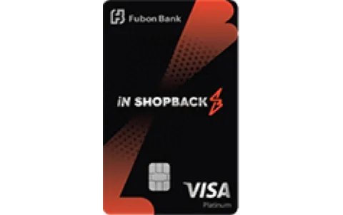 富邦 iN ShopBack Visa 白金卡 卡面