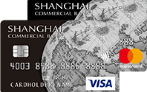 上海商業銀行白金信用卡／銀聯雙幣鑽石信用卡 卡面